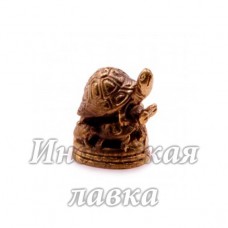 Фигурка Черепахи бронза 2 х 2 см