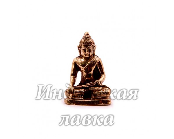 Фигурка Будда сидит, бронза, 3,5 х 2 см.