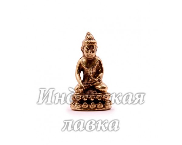 Фигурка Будда сидит, бронза, 4 х 2 см.