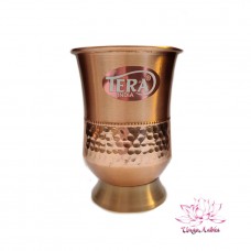 Медный стакан с ножкой для настаивания медной воды 300ml