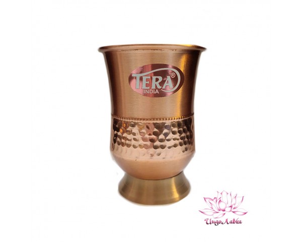 Медный стакан с ножкой для настаивания медной воды 300ml