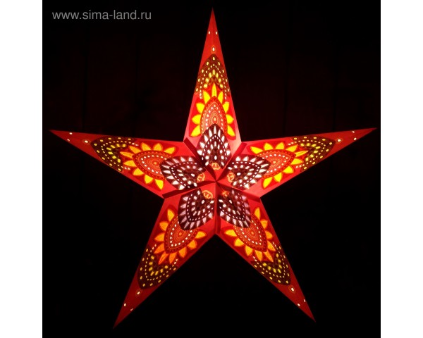 Светильник бумажный "Звезда" 1х15Вт разноцветный-2