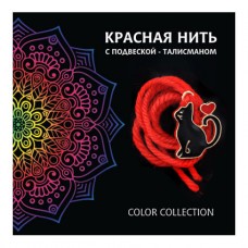 Красная нить Кошка и сердце -любовь, защита 1шт