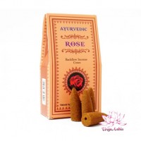 Конусы обратной тяги (стелющийся дым) Роза Rose Aurvedic 10шт