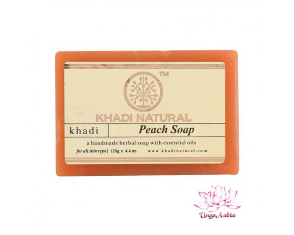 Мыло Персик Peach Khadi Natural 125гр холодный отжим