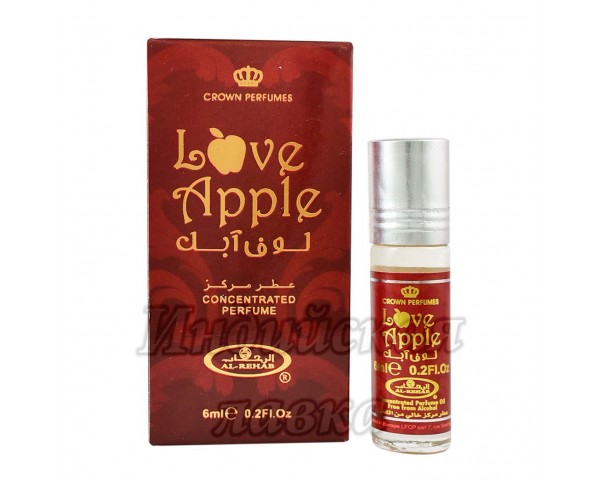 Арабские Масляные Духи Love Apple, женские, 6 мл, AL-REHAB