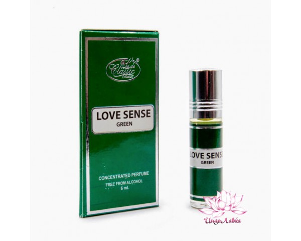 Арабские Масляные Духи Love Sense Green , унисекс, 6 мл, AL-REHAB