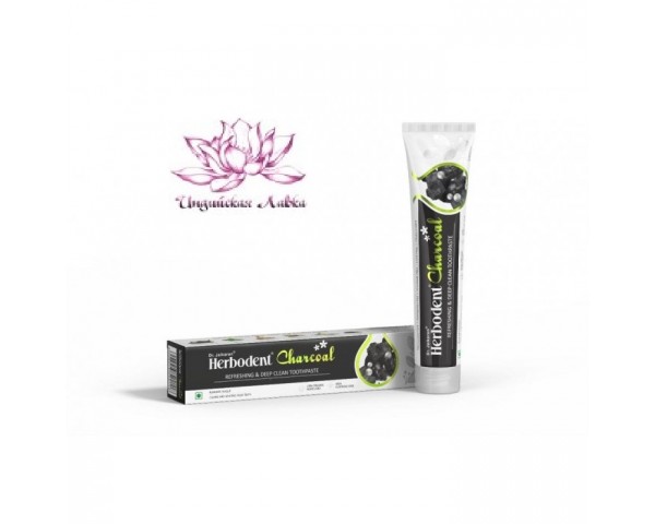 Зубная Паста Хербодент с Активированным Углем Charcoal Herbodent 100г Dr. Jaikaran